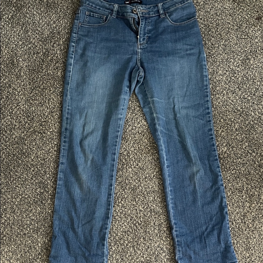 Lee Women's Straight Leg Blue Jeans